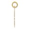 14K Yellow Gold Large Script Initial Letter A Charm Jewerly 22mm x 14mm